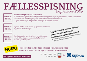 Fællesspisning i september 2025